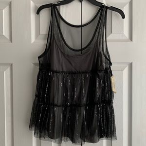 NWT American Eagle black and gray tank XL